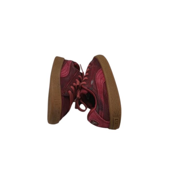 Adidasi copii Puma 27, piele, piele intoarsa, visiniu - imagine 4