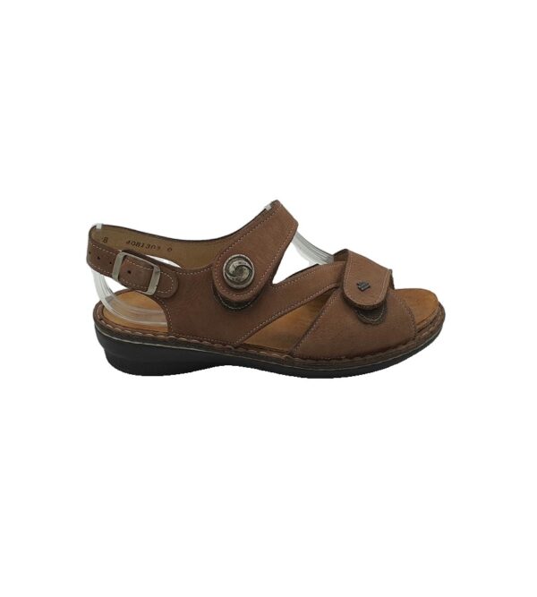 Sandale dama Finn Comfort 39, piele, maro - imagine 1