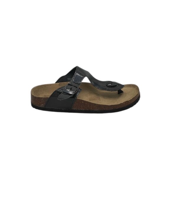 Saboti dama M&Co 38, imitatie de piele, negru - imagine 1