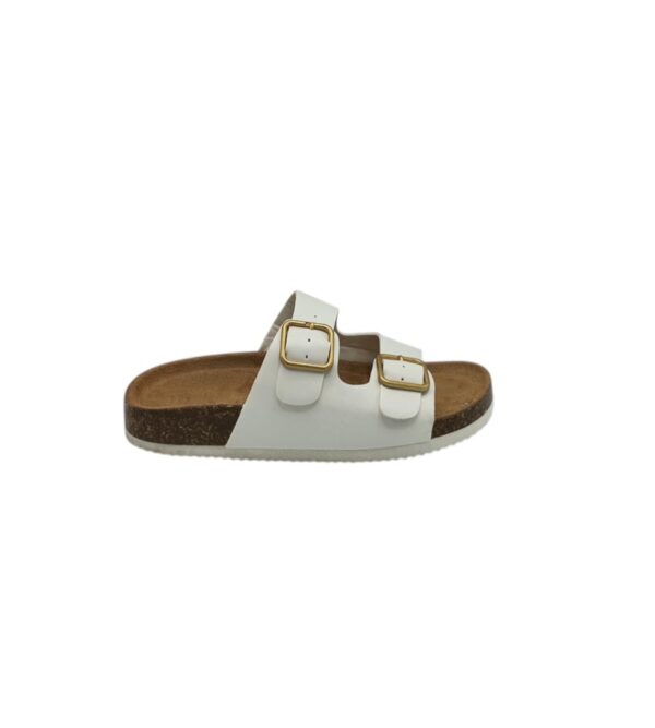 Saboti dama Primark 36, imitatie de piele, alb - imagine 1