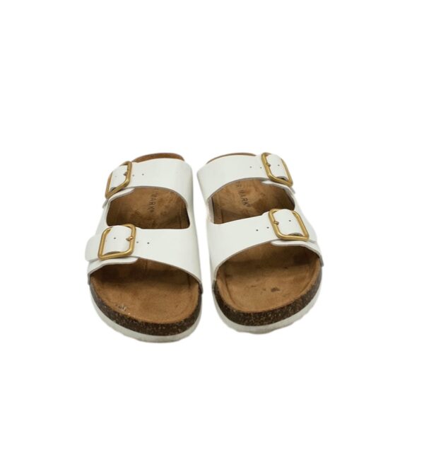 Saboti dama Primark 36, imitatie de piele, alb - imagine 3