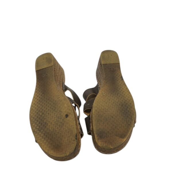 Saboti dama Sahara 39, imitatie de piele, maro - imagine 5