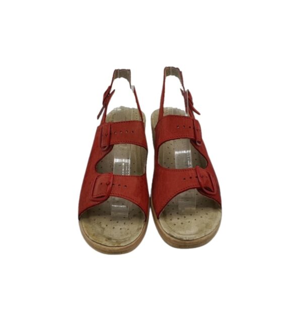 Sandale dama Fly Flot 39, piele, rosu - imagine 3
