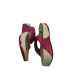 Saboti dama FitFlop 36, piele, material textil, rosu - imagine 4