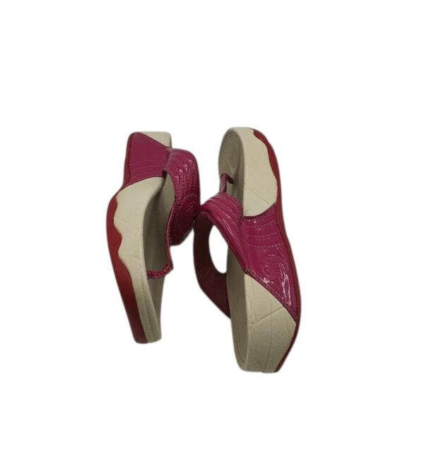 Saboti dama FitFlop 36, piele, material textil, rosu - imagine 4