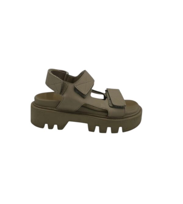 Sandale dama H&M 37, imitatie de piele, bej - imagine 1