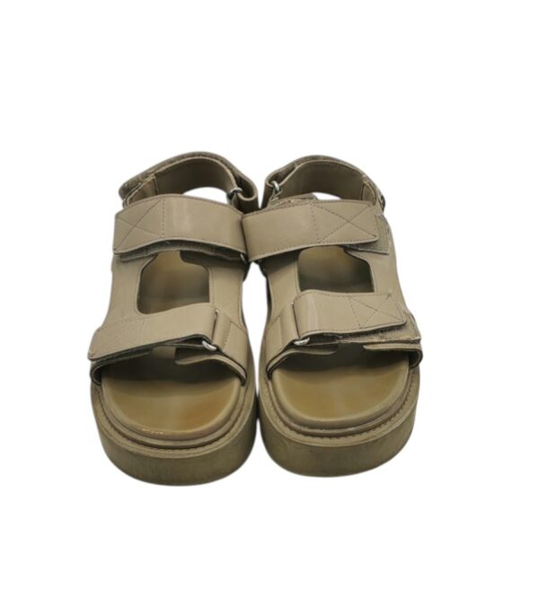 Sandale dama H&M 37, imitatie de piele, bej - imagine 3
