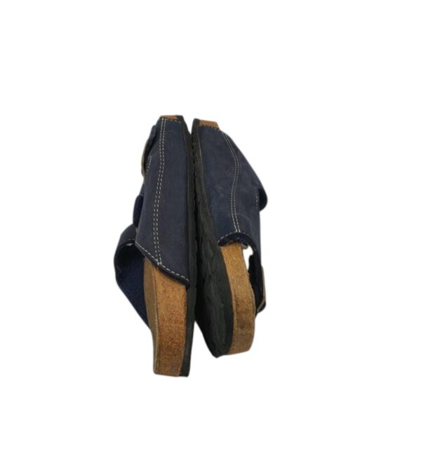 Saboti barbati Bioline 44, imitatie de piele, negru - imagine 4