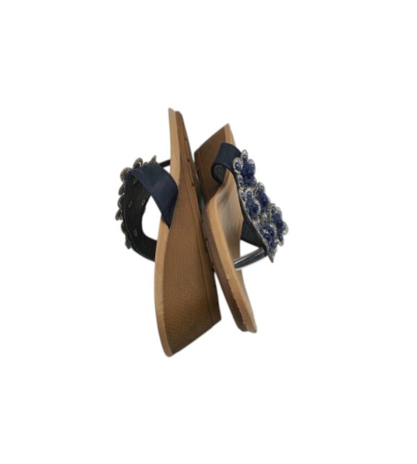 Saboti dama Savannah 39, imitatie de piele, bleumarin - imagine 4