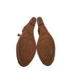Sandale dama 38, piele intoarsa, maro - imagine 5