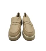 Mocasini dama L'intervalle 39, piele, crem - imagine 3
