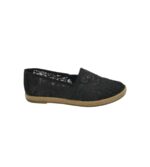 Espadrile dama Venice 42, material textil, negru