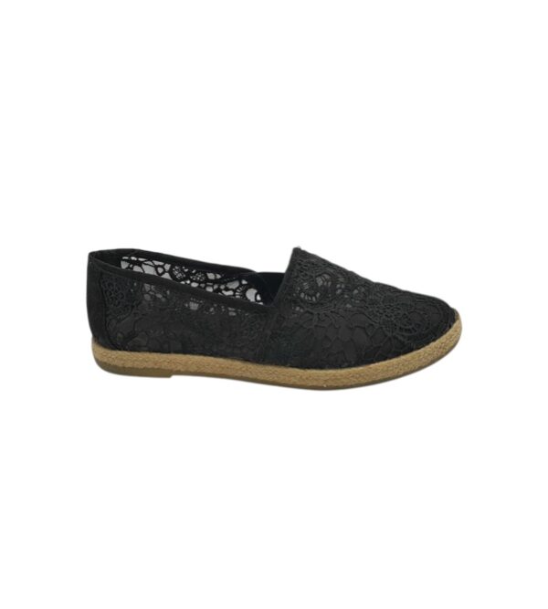 Espadrile dama Venice 42, material textil, negru - imagine 1