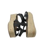 Sandale dama Primark 38, imitatie de piele, negru - imagine 4