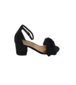 Sandale dama Primark 36, material textil, negru