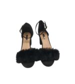 Sandale dama Primark 36, material textil, negru - imagine 3