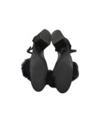 Sandale dama Primark 36, material textil, negru - imagine 5