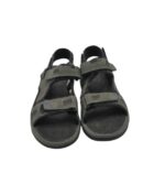 Sandale barbati 43, imitatie de piele, gri - imagine 3