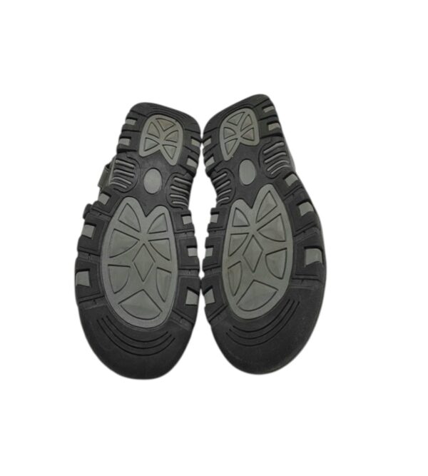 Sandale barbati 43, imitatie de piele, gri - imagine 5