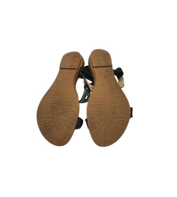 Sandale dama 39, imitatie de piele, negru - imagine 5