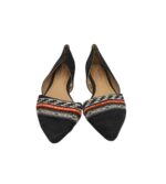 Balerini dama George 39, material textil, negru - imagine 3