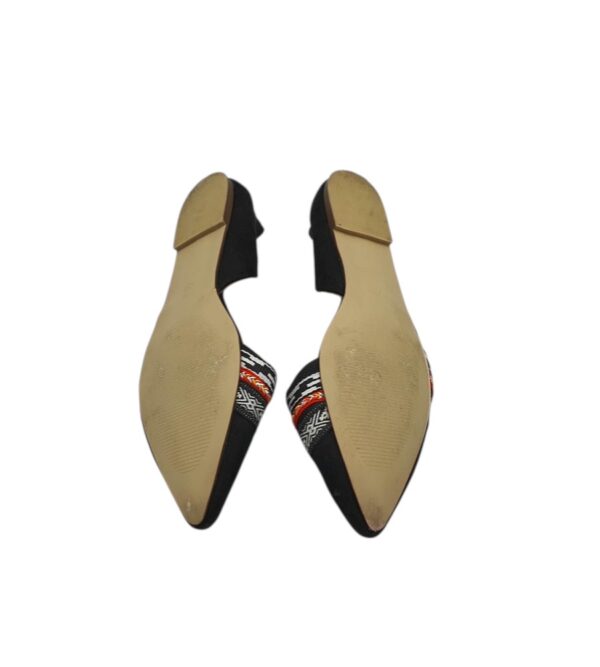 Balerini dama George 39, material textil, negru - imagine 5