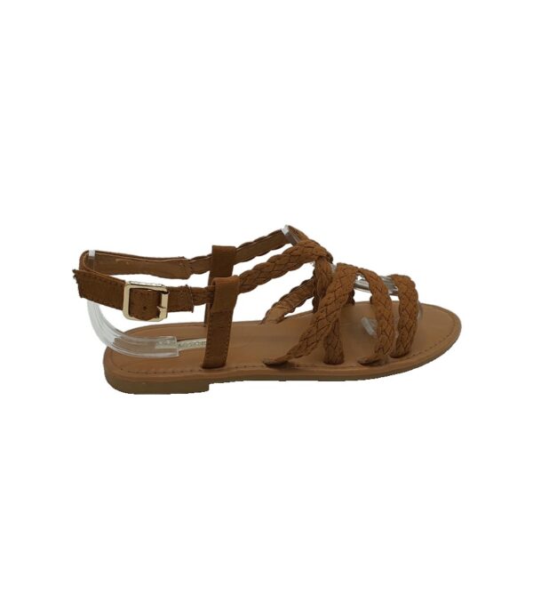 Sandale dama Primark 38, material textil, maro - imagine 1