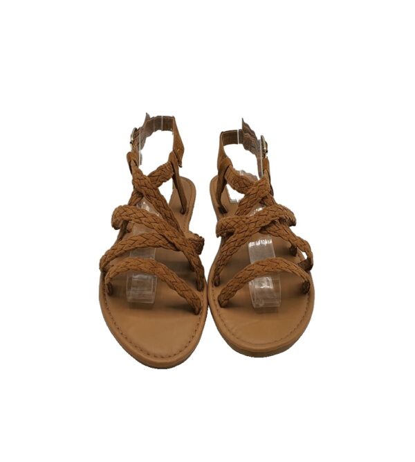 Sandale dama Primark 38, material textil, maro - imagine 3