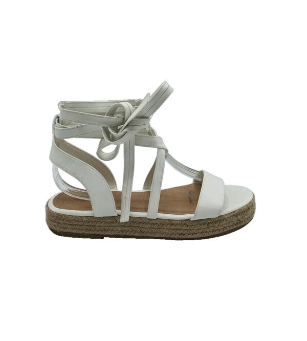 Sandale dama Truffle 42, imitatie de piele, alb - imagine 1