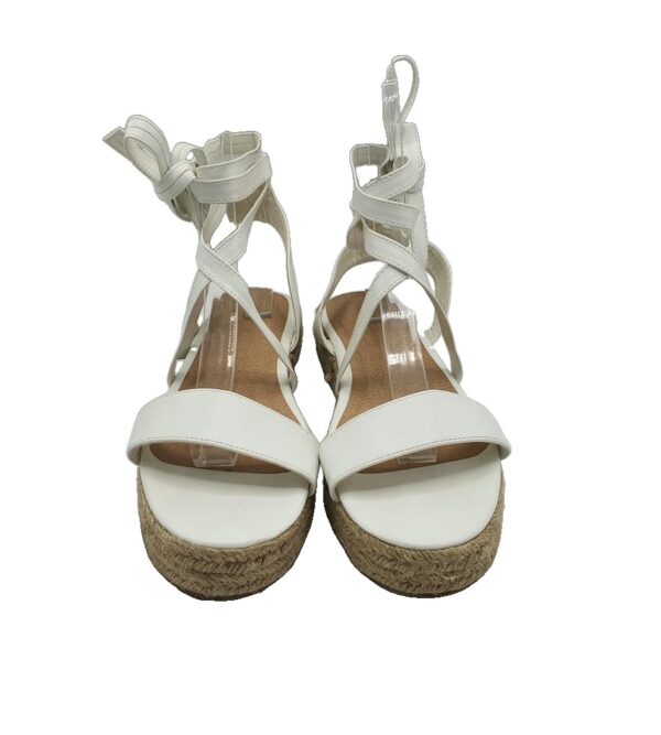 Sandale dama Truffle 42, imitatie de piele, alb - imagine 3
