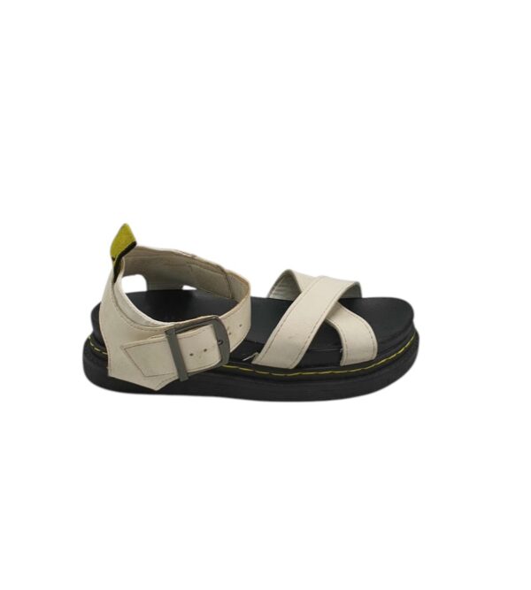 Sandale dama 38, imitatie de piele, alb - imagine 1