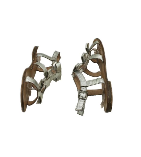 Sandale dama Tex 37, imitatie de piele, gri - imagine 4