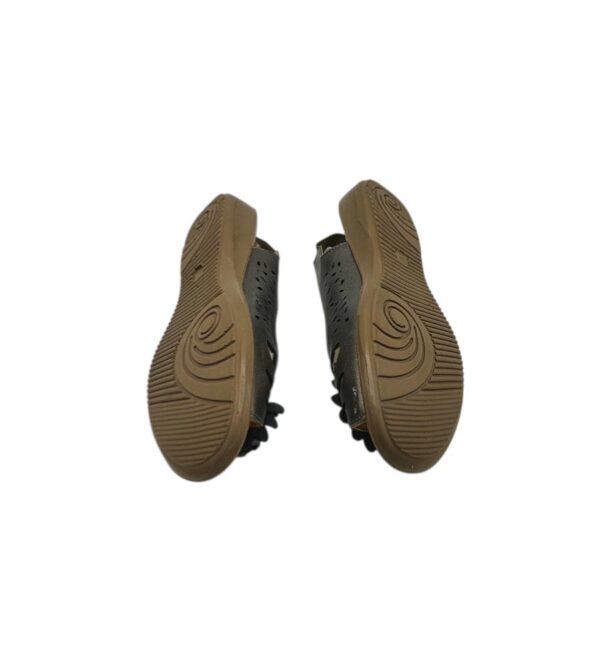 Sandale dama 37, imitatie de piele, gri - imagine 5