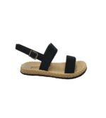 Sandale dama 36, material textil, negru