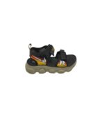 Sandale copii 25, material textil, imitatie de piele, negru
