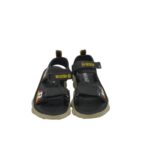 Sandale copii 25, material textil, imitatie de piele, negru - imagine 3