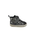 Adidasi copii H&M 23, imitatie de piele, gri negru