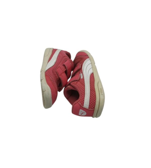 Adidasi copii Puma 25, material textil, roz alb - imagine 4