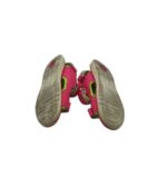 Sandale copii 27, imitatie de piele, material textil,  roz - imagine 5