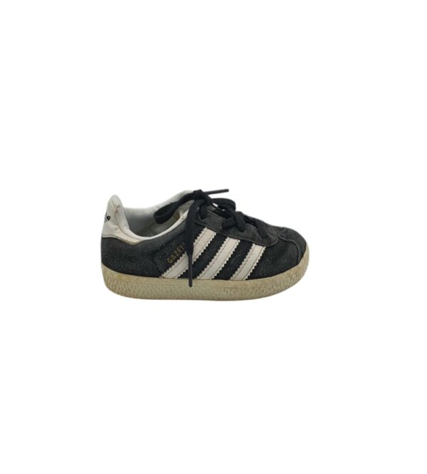 Adidasi copii Adidas 23, piele intoarsa, gri - imagine 1