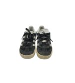 Adidasi copii Adidas 23, piele intoarsa, gri - imagine 3