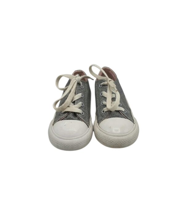 Tenisi copii Converse 23, material textil, gri - imagine 3