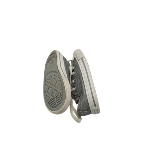Tenisi copii Converse 23, material textil, gri - imagine 4