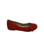 Balerini dama 39, material textil, rosu