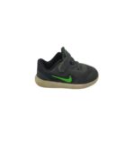 Adidasi copii Nike 23, imitatie de piele, material textil, negru