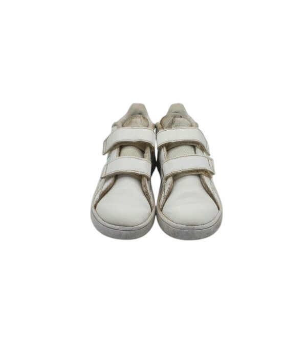 Adidasi copii Adidas 24, imitatie de piele, alb - imagine 3