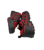 Adidasi barbati Astero , material textil, imitatie de piele, rosu negru - imagine 4