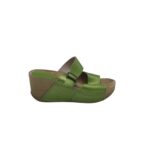 Saboti dama Dr. Feet 36, imitatie de piele,  verde