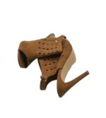 Sandale dama New Look 39, material textil, maro - imagine 4