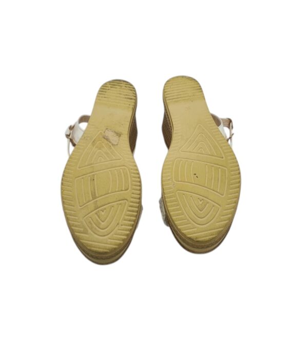 Sandale dama Fashion 39, imitatie de piele, alb - imagine 5